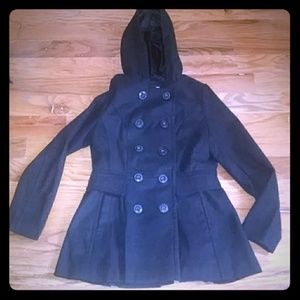Black pea coat
